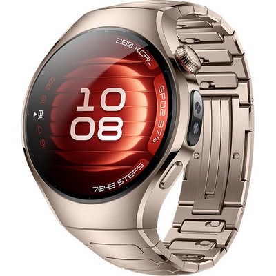 Huawei Watch 5 42mm Sand Gold Titanium Strap - фото 86751