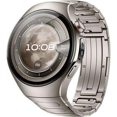 Huawei Watch 5 46mm Silver Titanium Strap - фото 86756