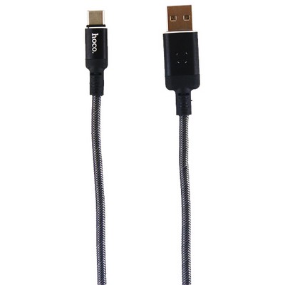 Дата-кабель USB Hoco U63 Spirit charging data cable for Type-C (1.2м) (2.4A) Черный - фото 55971