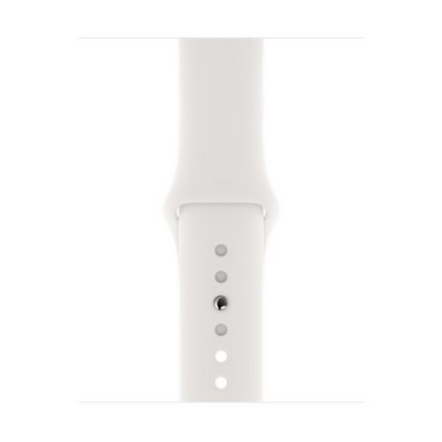 Apple Watch Series 5 GPS 40mm Silver Aluminum Case with White Sport Band (MWV62RU) - фото 22233
