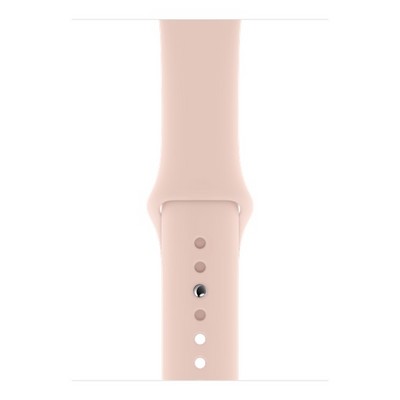 Apple Watch Series 5 GPS 44mm Gold Aluminum Case with Pink Sand Sport Band (MWVE2) - фото 22259