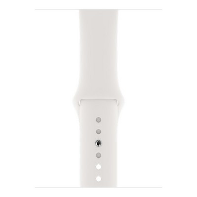 Apple Watch Series 5 GPS 44mm Silver Aluminum Case with White Sport Band (MWVD2RU/A) - фото 22242