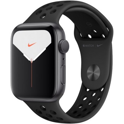 Apple Watch Nike Series 5 GPS 44mm Space Gray Aluminum Case with Anthracite/Black Nike Sport Band MX3W2 - фото 23101