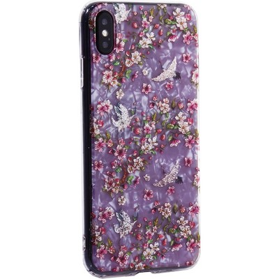 Чехол-накладка пластиковый MItrifON для iPhone XS Max (6.5") с силиконовыми бортами Розовый вид №1 - фото 23603
