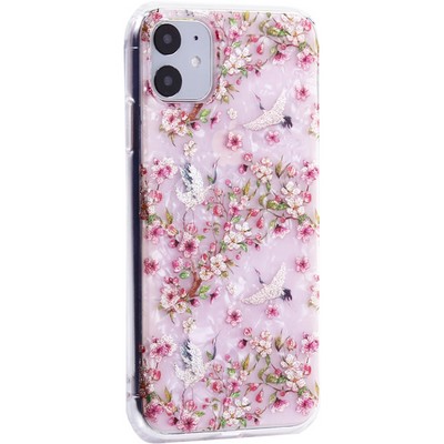 Чехол-накладка пластиковый MItrifON для iPhone 11 (6.1") с силиконовыми бортами Розовый вид №1 - фото 23609