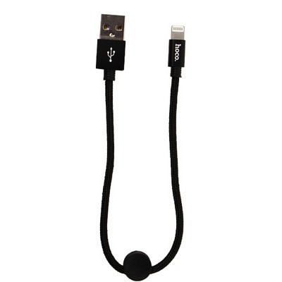 Дата-кабель USB Hoco X35 Premium charging data cable for Lightning (0.25м) (2.4A) Черный - фото 24300