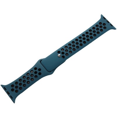 Ремешок спортивный COTECi W12 Sport Band (WH5216-BL-BK-38) для Apple Watch 40мм/ 38мм Черно-Голубой - фото 55766