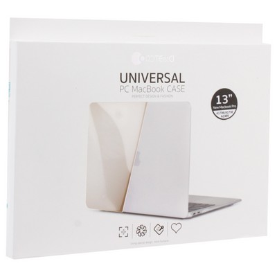 Защитный чехол-накладка COTECi MB1002-TT universal PC Case для Apple MacBook New Pro 13" (A1989,A1706,A1708) Прозрачный - фото 26817