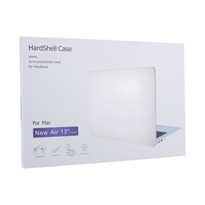 Защитный чехол-накладка HardShell Case для Apple MacBook Air 13 (2018/2019/2020г.г.) A1932/A2179/A2337 (M1) матовая прозрачная - фото 26841