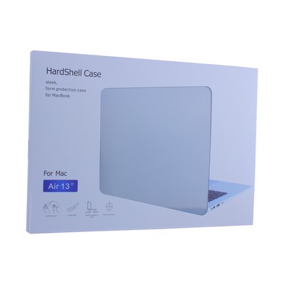 Защитный чехол-накладка HardShell Case для Apple MacBook Air 13 (2010-2017г.г.) A1466/A1369 матовая черная - фото 26843