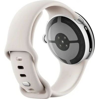Pixel Watch 4 41mm Wi-Fi Polished Silver/Porcelain - фото 94644