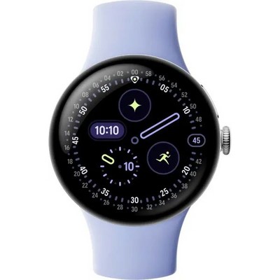 Pixel Watch 4 41mm Wi-Fi Polished Silver/Iris - фото 94647