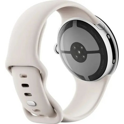 Pixel Watch 4 45mm Wi-Fi Polished Silver/Porcelain - фото 94656