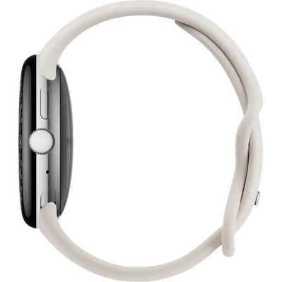 Pixel Watch 4 45mm Wi-Fi Polished Silver/Porcelain - фото 94657