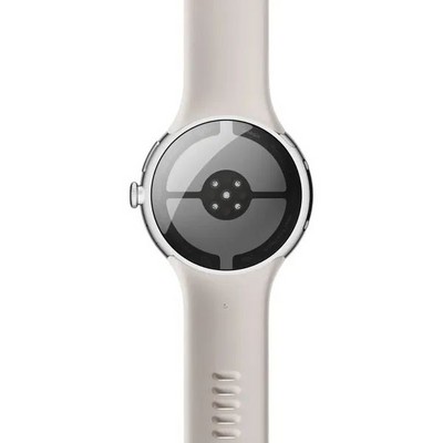Pixel Watch 4 45mm Wi-Fi Polished Silver/Porcelain - фото 94658
