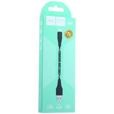Дата-кабель USB Hoco X32 Excellent charging data cable for Lightning (1.0 м) Черный - фото 37182