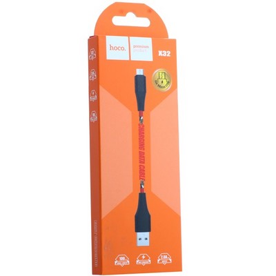 Дата-кабель USB Hoco X32 Excellent charging data cable for MicroUSB (1.0 м) Красный - фото 37187