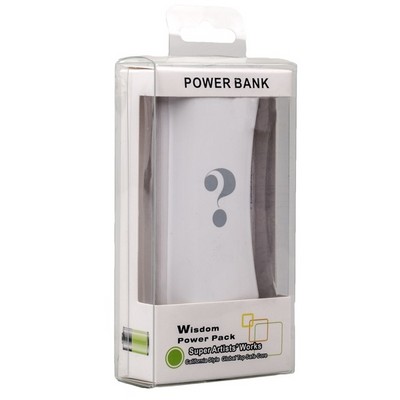 Аккумулятор внешний универсальный Wisdom YC-YDA13 Portable Power Bank 4400mAh ceramic white (USB выход: 5V 1A) - фото 37348