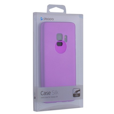Чехол-накладка Deppa Case Silk TPU Soft touch D-89006 для Samsung GALAXY S9 SM-G960F 1мм Фиолетовый металик - фото 28559