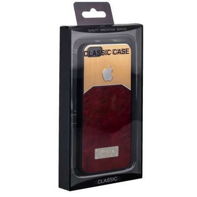 Чехол-накладка с яблоком для iPhone 4S/ 4 коричневая - фото 28658