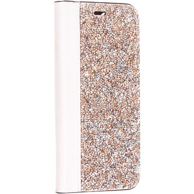 Чехол-книжка со стразами SWAROVSKI Crystalline для iPhone 11 (6.1") Пудровый - фото 28729