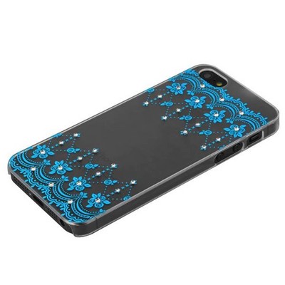 Чехол-накладка Creative для iPhone SE/ 5S/ 5 пластик со стразами тип 09 - фото 29655
