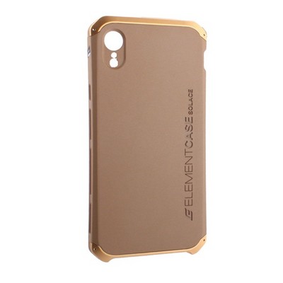 Чехол-накладка противоударный (AL&Pl) для Apple iPhone XR (6.1") Solace Золотистый (золотистый ободок) - фото 29843