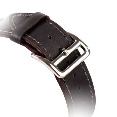 Ремешок кожаный COTECi W8 DECOROUS (WH5207-GY) для Apple Watch 40мм/ 38мм (классическая пряжка) Темно-серый - фото 29923