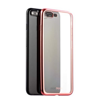 Чехол-накладка силикон Deppa Gel Plus Case D-85290 для iPhone 8 Plus/ 7 Plus (5.5) 0.9мм Розовое золото матовый борт - фото 30052