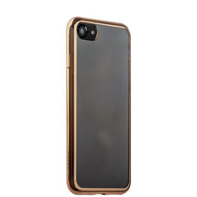 Чехол-накладка силикон Deppa Gel Plus Case D-85256 для iPhone SE (2020г.)/ 8/ 7 (4.7) 0.9мм Золотистый глянцевый борт - фото 30090