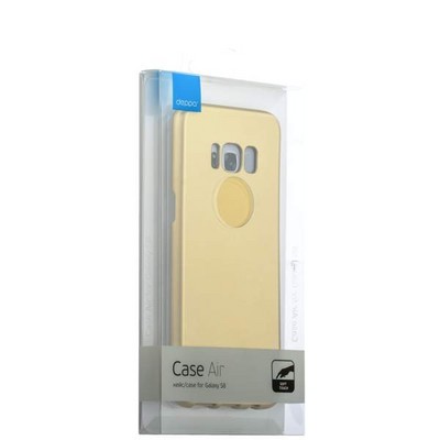 Чехол-накладка пластик Soft touch Deppa Air Case D-83304 для Samsung GALAXY S8 SM-G950 1мм Золотистый - фото 30138