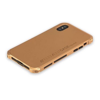 Чехол-накладка противоударный (AL&Pl) для Apple iPhone XS/ X (5.8") Solace Золотистый (золотистый ободок) - фото 30203