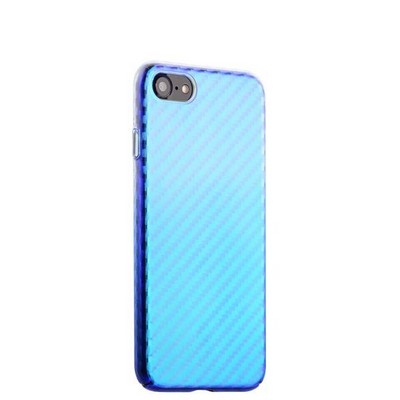 Чехол-накладка пластиковый J-case Colorful Fashion Series 0.5mm для iPhone SE (2020г.)/ 8/ 7 (4.7") Голубой оттенок - фото 30222