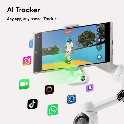 Стабилизатор Insta360 Flow 2 AI Tracker Bundle Stone Gray - фото 97517