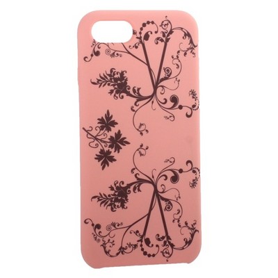 Чехол-накладка силиконовый Silicone Cover для iPhone SE (2020г.)/ 8/ 7 (4.7") Узор Розовый - фото 30862