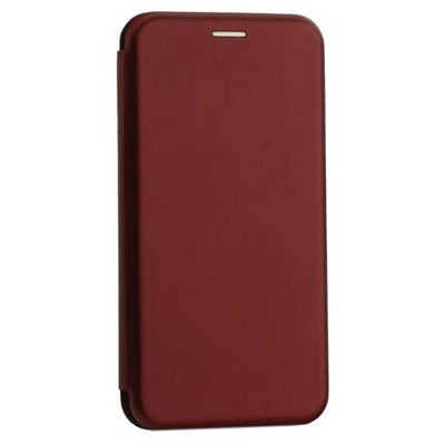 Чехол-книжка кожаный Innovation Case для Samsung Galaxy A20 Бордовый - фото 30922