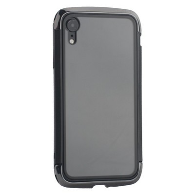 Чехол-накладка противоударный (AERO - DRAGO) закаленное стекло для iPhone XR (6.1") Черный - фото 30944
