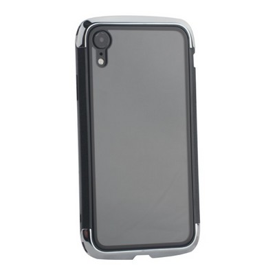 Чехол-накладка противоударный (AERO - DRAGO) закаленное стекло для iPhone XR (6.1") Серебристый - фото 30945