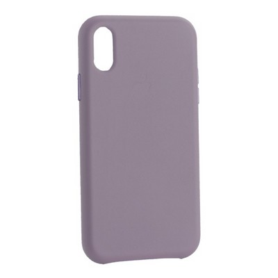 Чехол-накладка кожаная Leather Case для iPhone XR (6.1") Lilac Сиреневый - фото 30954