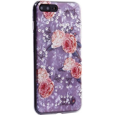 Чехол-накладка пластиковый MItrifON для iPhone 8 Plus/ 7 Plus (5.5") с силиконовыми бортами Розовый вид №3 - фото 31179