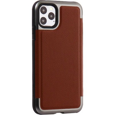 Чехол-накладка противоударный X-DORIA Defense Prime (370400531001) кожа для Iphone 11 Pro Max (6.5") Коричневый - фото 31208