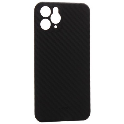 Чехол-накладка карбоновая KZDOO Air Carbon 0.45мм для Iphone 11 (6.1") Черная - фото 32342