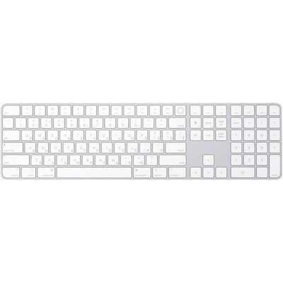 Беспроводная клавиатура Apple Magic Keyboard with Touch ID and Numeric Keypad MK2C3RS/A - фото 100114