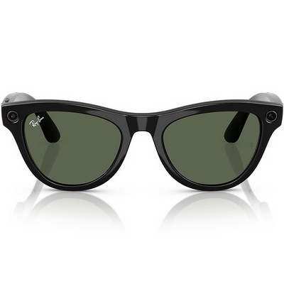 Ray-Ban Skyler RW4010 Shiny Black/ Green lenses Size M - фото 100280