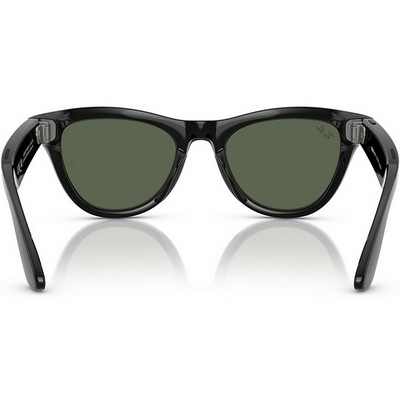 Ray-Ban Skyler RW4010 Shiny Black/ Green lenses Size M - фото 100282