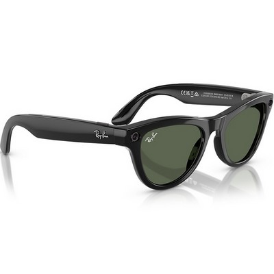 Ray-Ban Skyler RW4010 Shiny Black/ Green lenses Size M - фото 100283