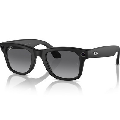 Ray-Ban Wayfarer RW4006 Matte Black/ Polar Gradient Graphite lenses Size M - фото 100285