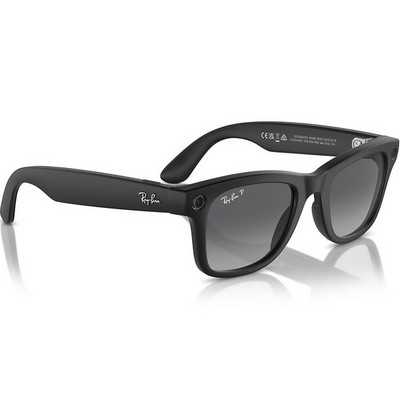 Ray-Ban Wayfarer RW4006 Matte Black/ Polar Gradient Graphite lenses Size M - фото 100289