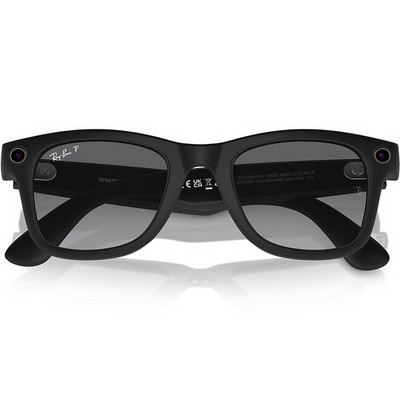 Ray-Ban Wayfarer RW4006 Matte Black/ Polar Gradient Graphite lenses Size M - фото 100290