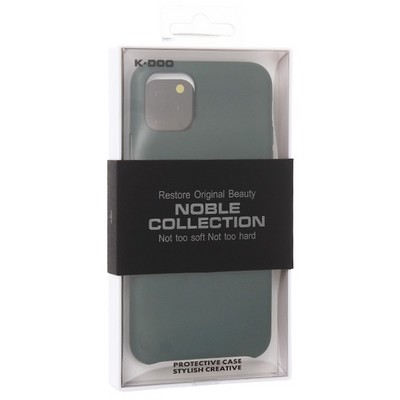 Чехол-накладка кожаная KZDOO Noble Collection (PC+PU) для Iphone 11 Pro (5.8") Зеленая - фото 31660